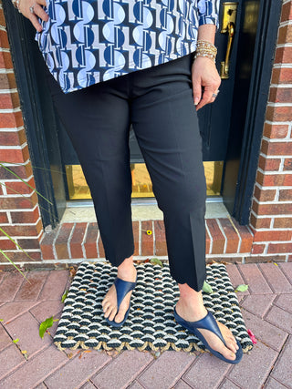 Lulu B Bangladine Black Scallop Capri