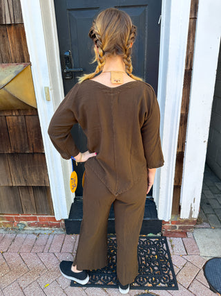 Oh My Gauze Paula Pant Espresso