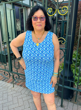 Lulu B Turtle Lattice Zip Skort