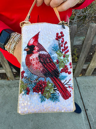 Christmas Cardinal Club Bag