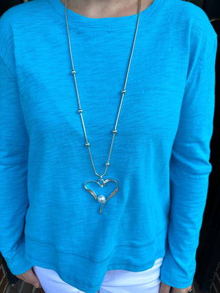 Petite Silver Heart Necklace