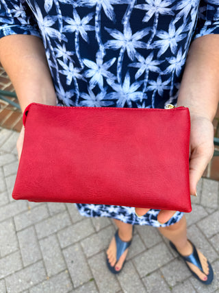 Riley Vegan Crossbody - Red
