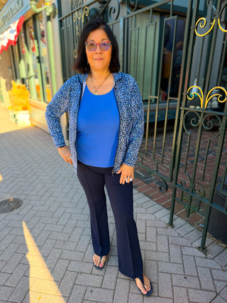 Lulu B Navy Wide Leg Leggings