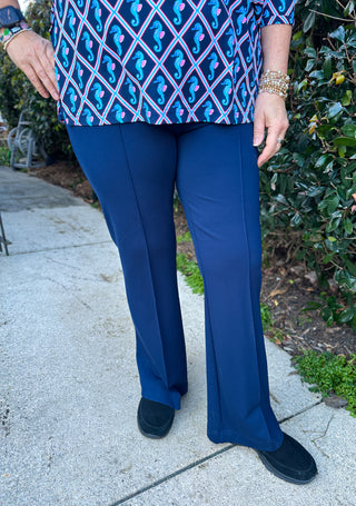 Lulu B Navy Wide Leg Leggings