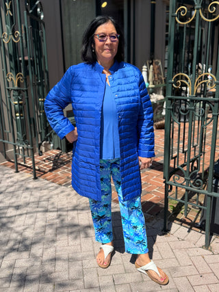 Lulu B Down Puffer Jacket Sapphire