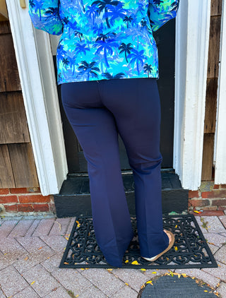 Lulu B Navy Wide Leg Leggings