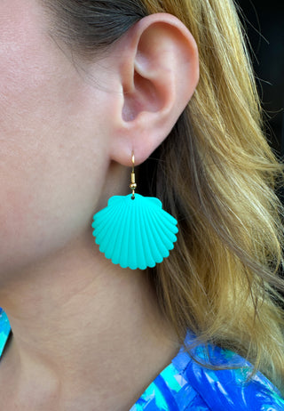 Seafoam Shell Earrings