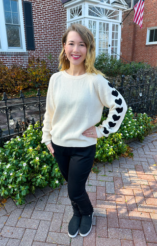 Off White Heart Sleeve