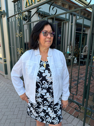 Lulu B White Tencel Jacket