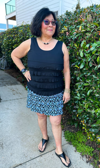 Lulu B Cha Cha Black Tank