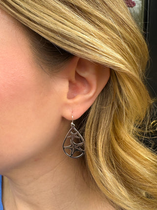 Silver Starfish Earrings