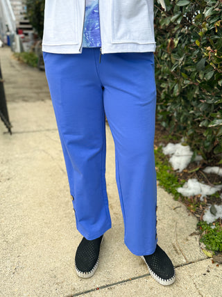 Baja Blue Oceanfront Terry Flooded Pant
