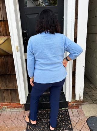 Lulu B Clear Periwinkle Chenille Sweater