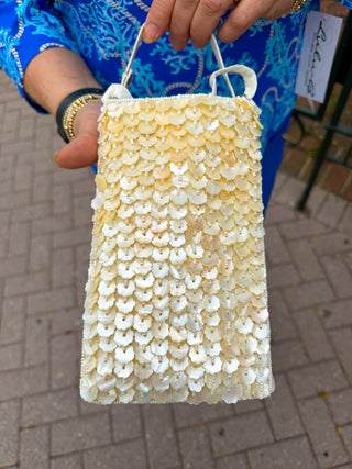 Capiz Flower Club Bag