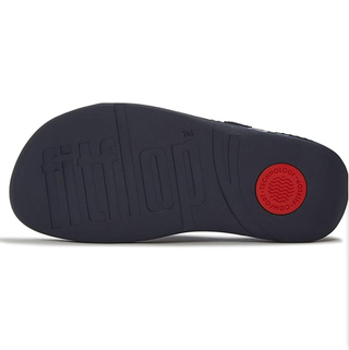 FitFlop SURFA Stripe-Webbing Toe-Post Sandals Cosmic Blue Mix