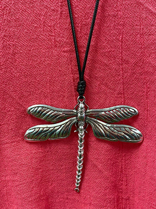 Silver Dragonfly Necklace