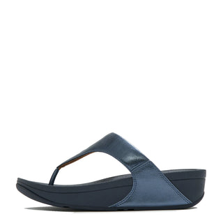 Fitflops Lulu Metallic Cosmo Blue Toe-post Sandals