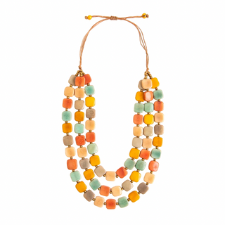 Tagua Erica Necklace Multi