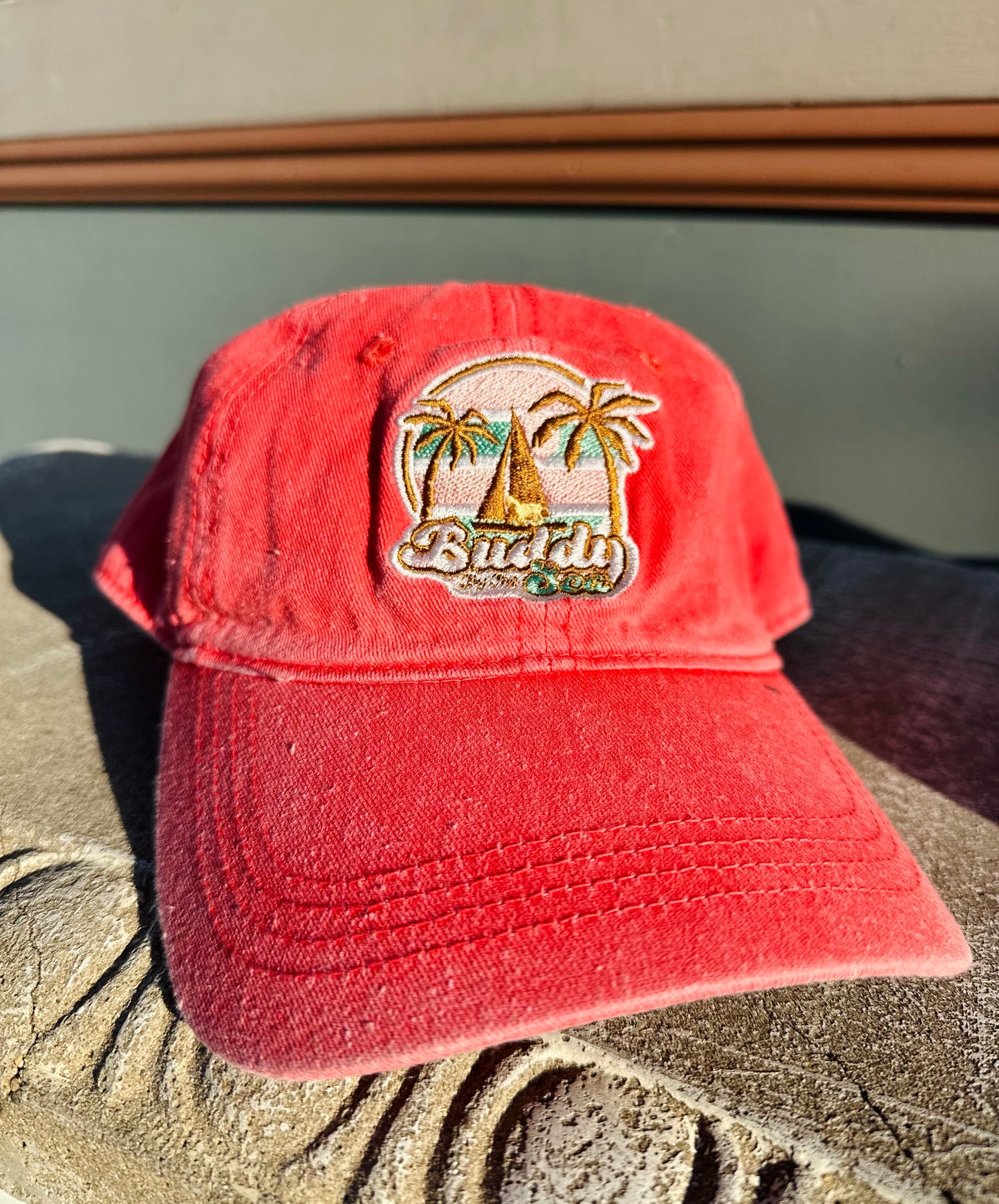 Buddy by the Sea Coral Boat Hat
