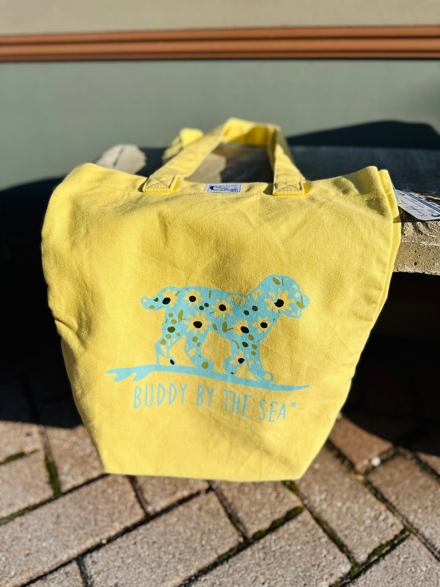 Buddy by the Sea Yellow Sunflower Tote