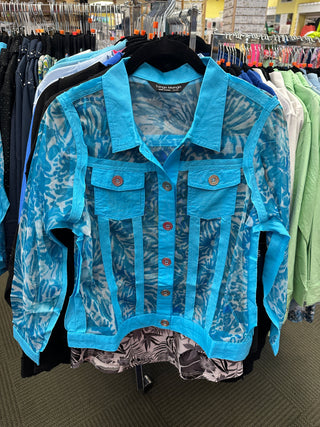 Tango Mango Sheer Turquoise Jacket