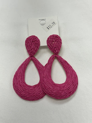 Pink Threaded Earrings