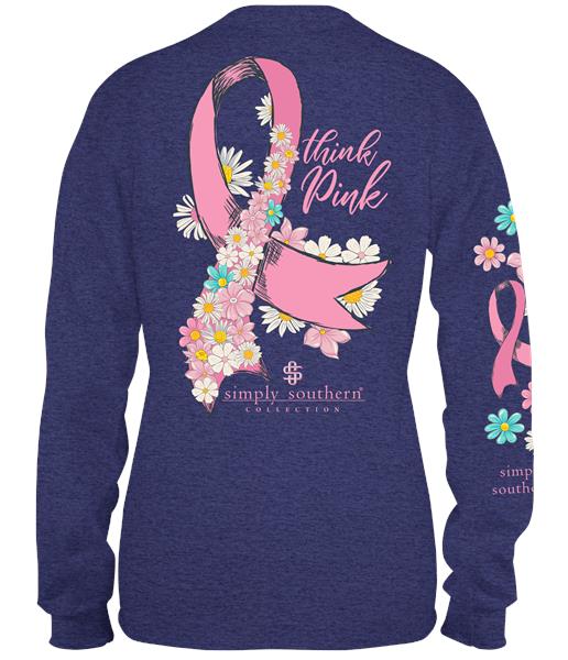 Simply Southern Think Pink Long Sleeve Tee
