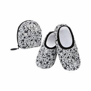 Snoozies Skinnies Black and White Dogs