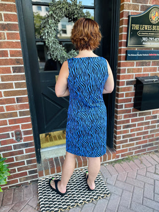 Lulu-B Blue Zebra Dress
