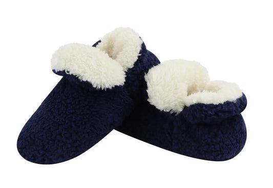 Navy Betti Snoozies Slippers