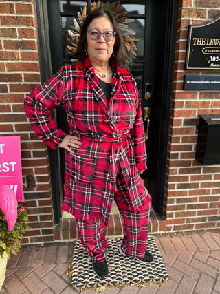 Plaid Fleece Lounge Pants