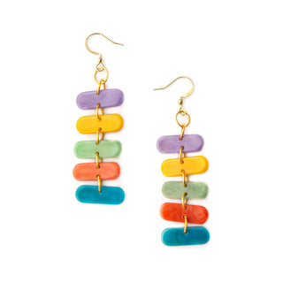 Tagua Fiorella Multicolor Earrings