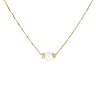 Pérola Collection - Single Pearl Gold Necklace