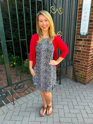 Lulu B Crimson Cardigan Sweater