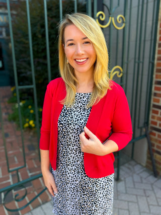 Lulu B Crimson Cardigan Sweater