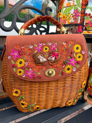 Vendula London Flower Shop Amber Edition Basket Handle Bag