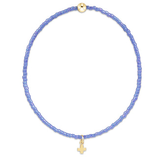 enewton hope classic bracelet bright blue signature cross small gold charm