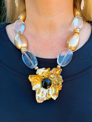 Gold Flower Necklace