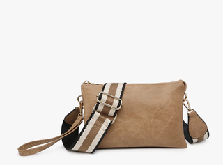 Izzy Vegan Crossbody - Taupe