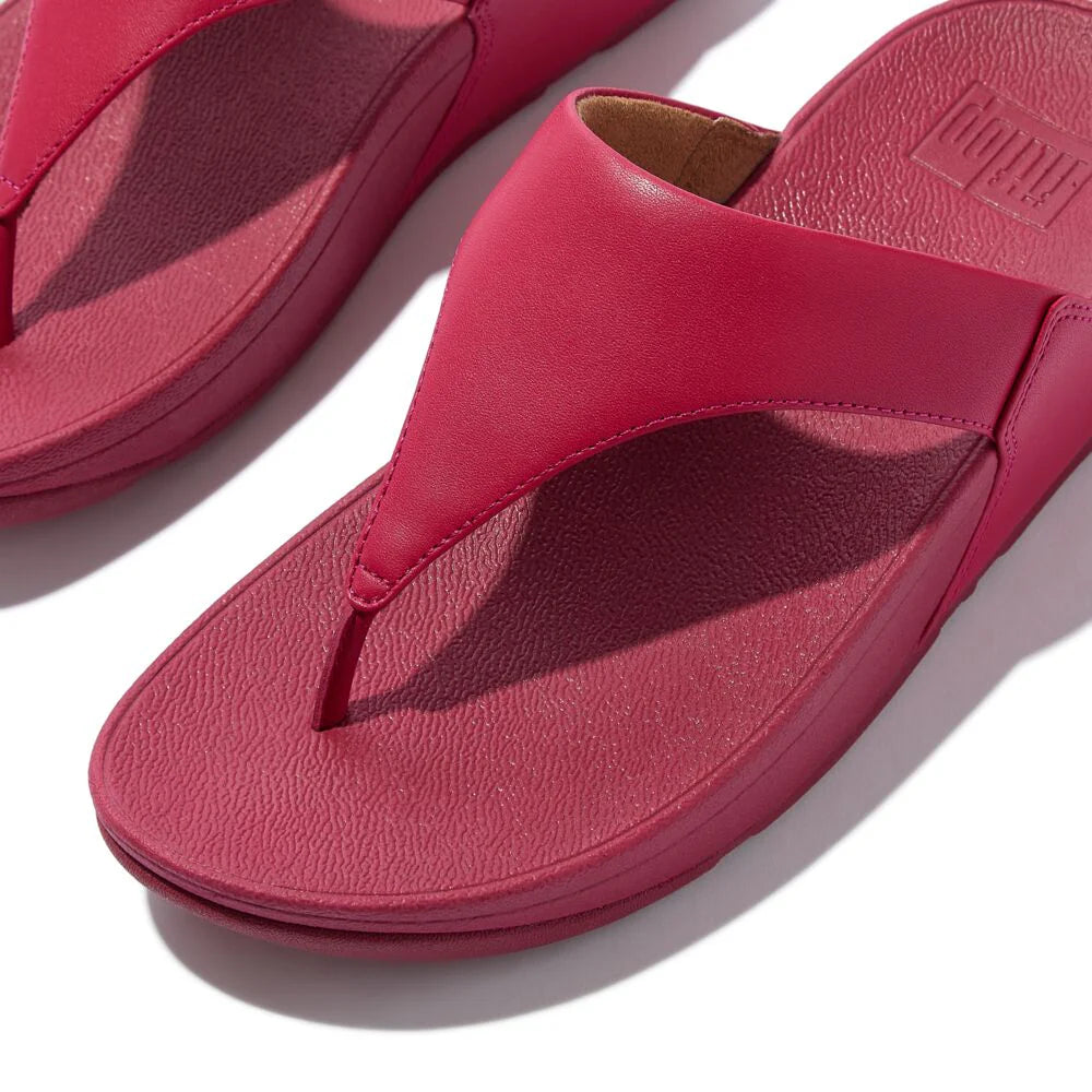 FITFLOPS LULU LEATHER TOEPOST SANDAL REDBERRY – Blooming Boutique