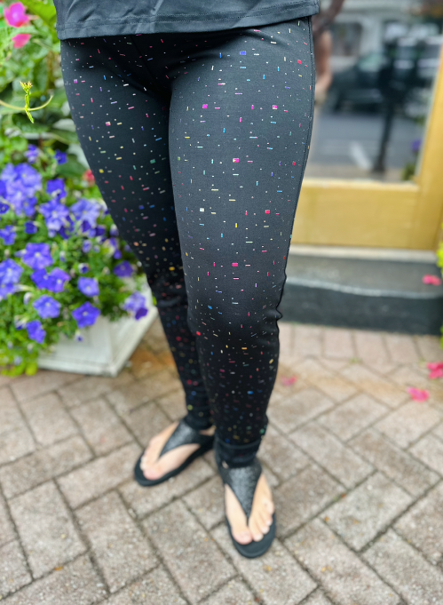 Lulu B Confetti Leggings – Blooming Boutique