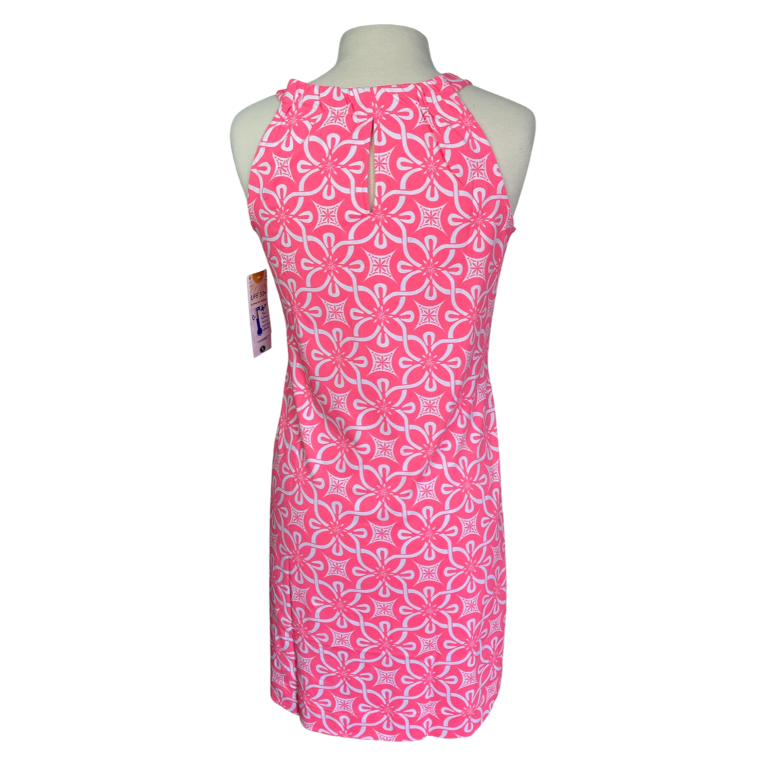 Lulu B Neon Pink Floral Keyhole Dress – Blooming Boutique