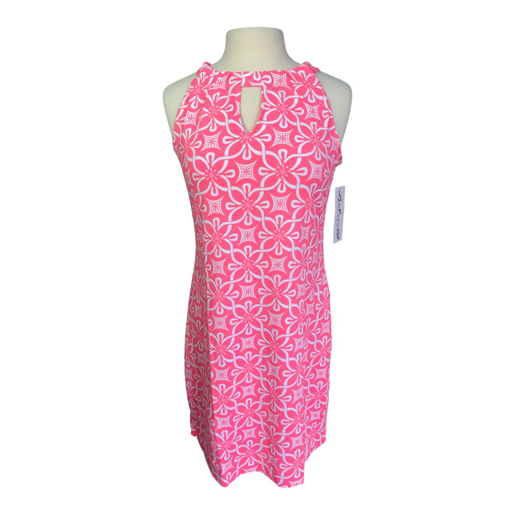 Lulu B Neon Pink Floral Keyhole Dress – Blooming Boutique