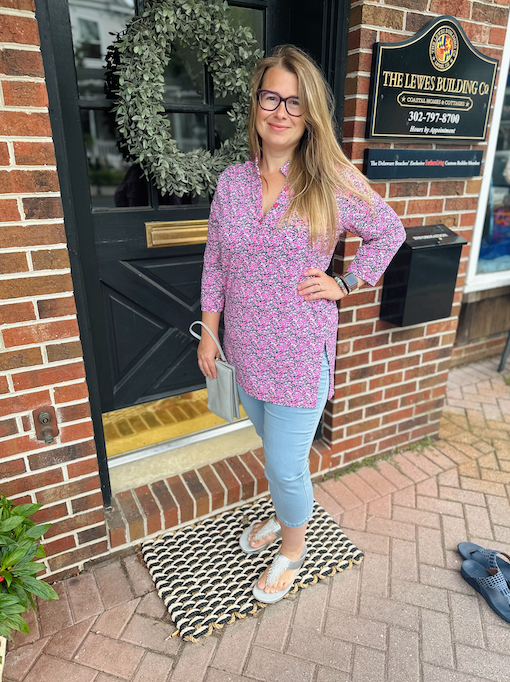 Stretch denim shop capris