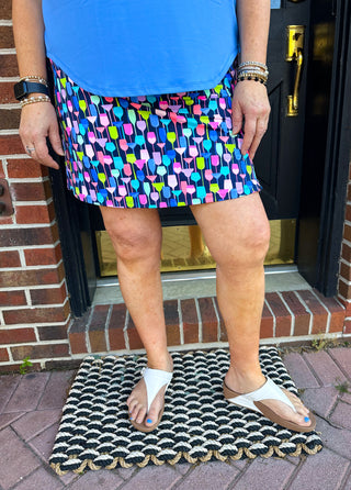 Lulu B Wine Zip Skort