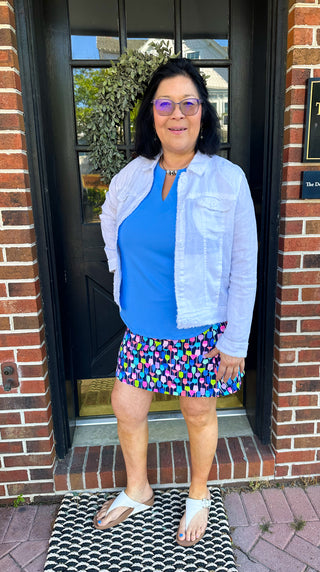 Lulu B Wine Zip Skort