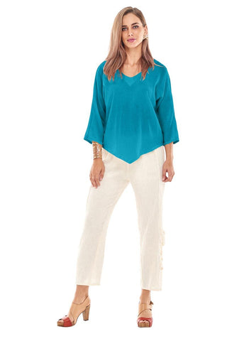 Oh My Gauze Lynn Turquoise Top