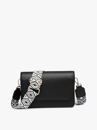 NOAH CROSSBODY WITH GUITAR STRAP BLACK