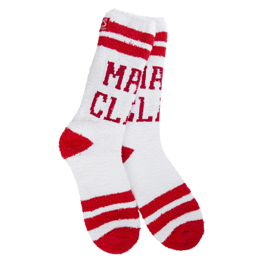 World's Softest Socks Crew Mama Claus