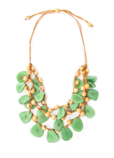 Marcela Ivory & Mint Necklace
